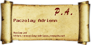 Paczolay Adrienn névjegykártya